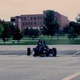 Racing College Students Dig Donuts